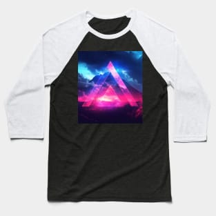 Vaporwave Triangle Chillwave Neon Baseball T-Shirt